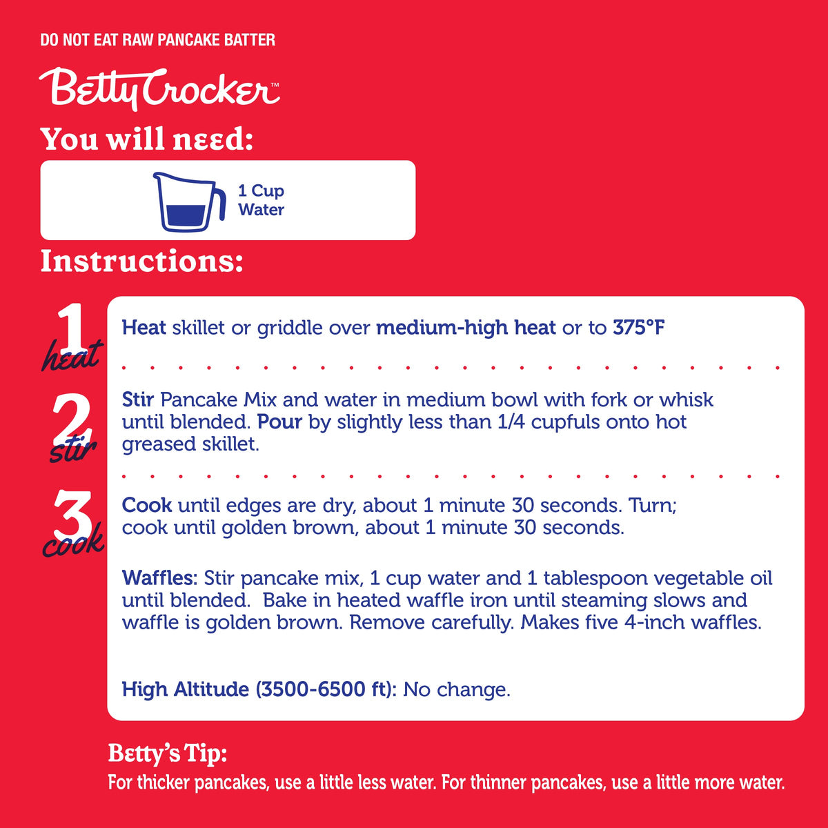 Pancake and Waffle Mix by Betty Crocker – 6.76 Ounce (Pack of 9), Pack of 9