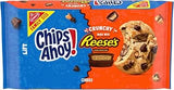Chips Ahoy! Reese’s Peanut Butter Cup Chocolate Chip Cookies, Family Size, 14.25 oz | Fudgy Chocolate Chip Cookies, Certified Kosher