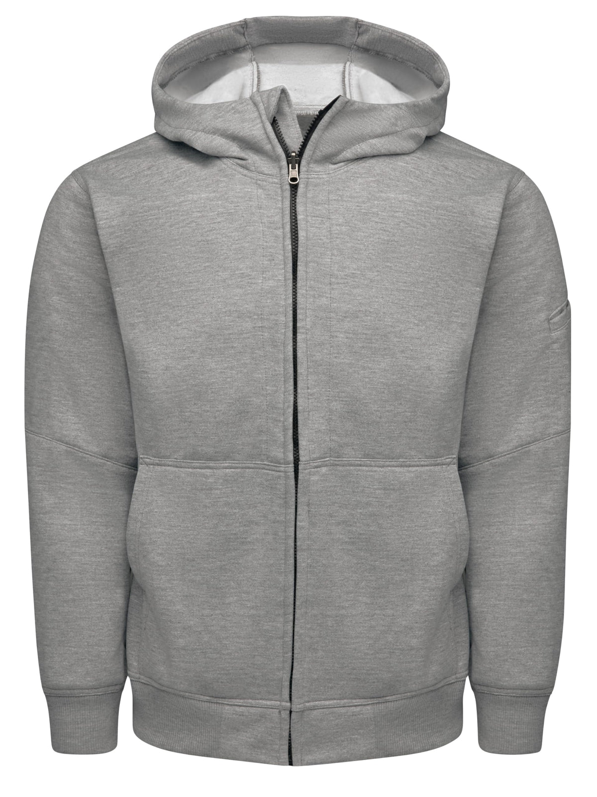 Men's Performance Work Hoodie by Red Kap – Large Tall, Polyester, Grey Heather, Model HJ10GY LN L
