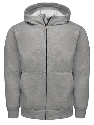 Men's Performance Work Hoodie by Red Kap – Large Tall, Polyester, Grey Heather, Model HJ10GY LN L