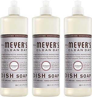 Mrs. MEYER'S CLEAN DAY Liquid Dish Soap, Lavender, 16 fl. oz - Pack of 3