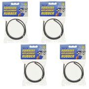 SQUEEGE REFIL 18" by Ettore – 1.5 Foot (Pack of 4), Black, Pack of 4, Model 20018