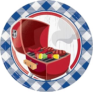 Creative Converting Summer BBQ Dessert Plates, 8 ct