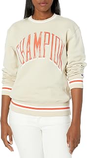 Champion Women's Classic Fleece Oversized Crew W/Yd Rib