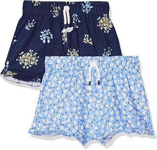 Gerber 2-Pack Infant & Toddler Girls Pink Floral Pull-On Shorts
