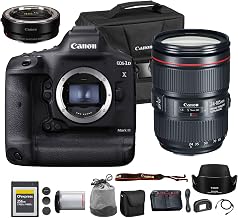 EOS-1D X Mark III DSLR Camera | 20.1MP Full-Frame CMOS Sensor, DIGIC X Processor & 4K Video | Pro Sports & Wildlife Camera + Canon EF 24-105mm f/4L is II USM Lens + Adapter EF-EOS R + More