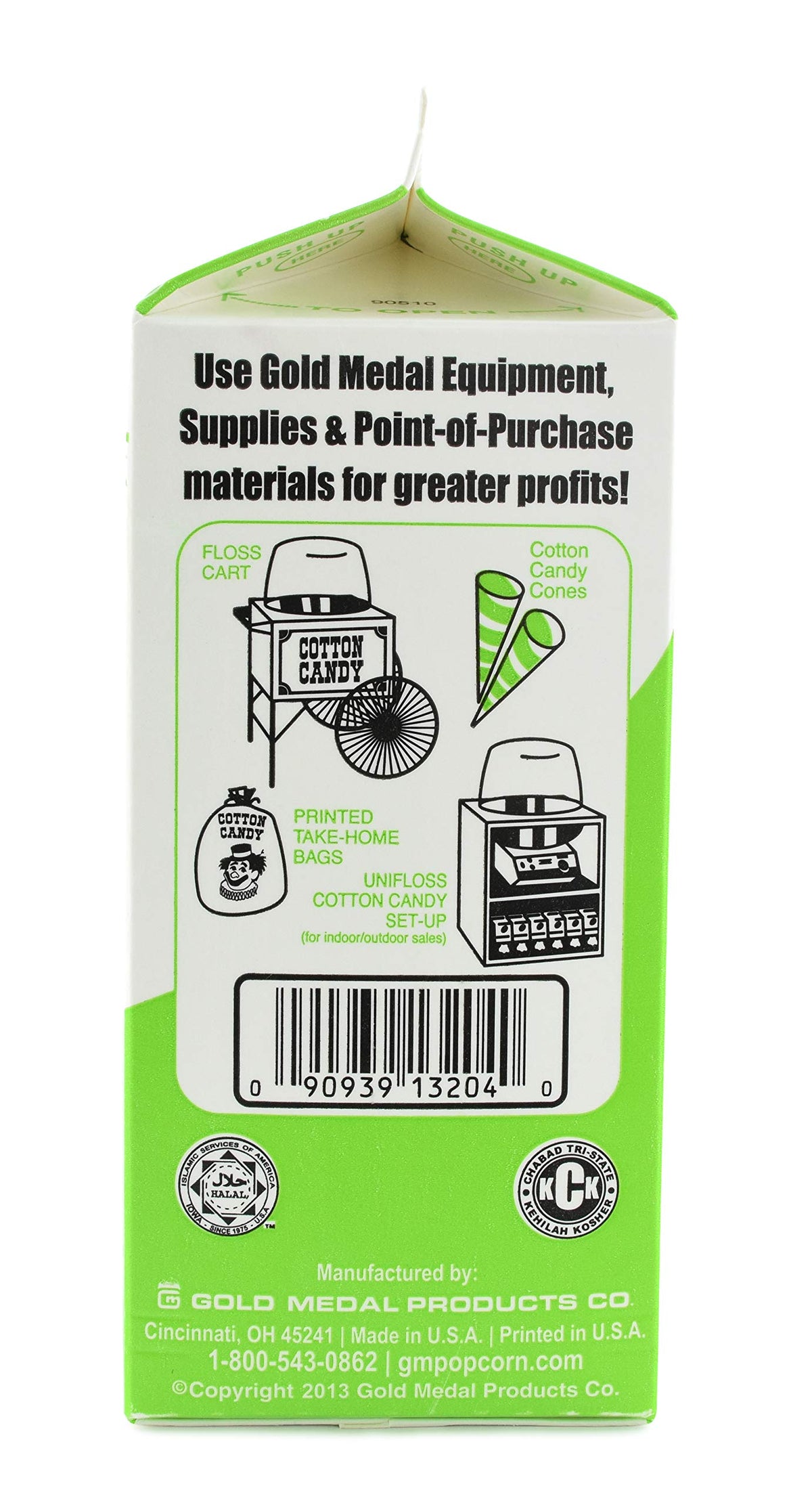 Lime Flossugar by Gold Medal – 52 Ounce (Pack of 1), Lime Green, Model 3204