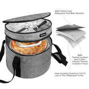 Arineng Pie Carrier Set, 10 Inch, Gray