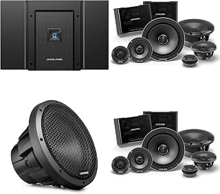 Alpine HDA-V90 Status Hi-Res 5-Ch Amp w/ (2) HDZ-653 6.5" 3-Way & HDZ-W12 12" Sub Upgrade Bundle
