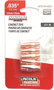 Lincoln Electric Co Tip Contact 350A Tapered .035 (0.9Mm) 10/Pk, KP2744-035T