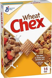 Wheat Chex Cereal, Chex Mix Ingredient, 14 oz | 52g Whole Grain per Serving, Good Source of 12 Vitamins & Minerals, No High Fructose Corn Syrup