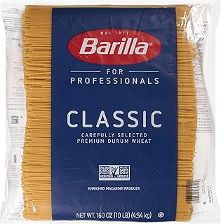 Barilla Spaghetti Pasta, Non-GMO Kosher Pasta, Bulk 160oz.