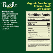 Organic Broth Chicken Low Sodium, 8 Ounce, 8 Pack by Pacific Foods – 2 Ounce (Pack of 8), Pack of 8, Model 0052603289962