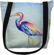 Betsy Drake Tri-Colored Heron Medium Tote Bag 16x16