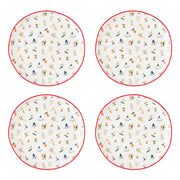 10 Strawberry Street Skiers / 6" / Traditional Appetizer Plates