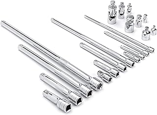 GEARWRENCH 20 Pc 1/4", 3/8", 1/2" Drive Ext U-Joint/Adapter Set | 81315A-07