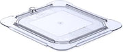 Carlisle FoodService Products Storplus 1/6 Size Universal Flat Food Pan Lid for Catering, Buffets, and Restaurants, Polycarbonate, Clear