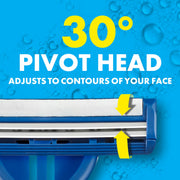 Gillette 25 Count (Pack of 1) / Blue / 25 Razors Plus Pivot Disposable Razors