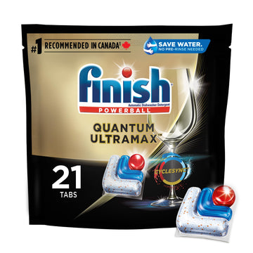 Quantum UltraMAX 21ct by Finish – 1 Count (Pack of 21), Clear, Pack of 21, Model 3272046