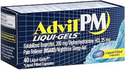 Advil PM Liqui-Gels Pain Nighttime Sleep, 40 Liqui-Gels (Pack of 2)