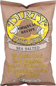 Dirty Potato Chips Dirty Kettle Potato Chip Sea Salted 2 Oz (Pack of 5)