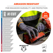 Ergodyne Medium / Gray / Coated Safety Work Gloves