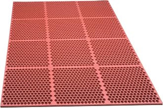 Notrax T15 Optimat® Honeycomb Design Drainage Mat, 3' X 6' Red
