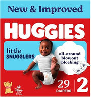 HUGGIES Little Snugglers Diapers Size 2, 29 Count