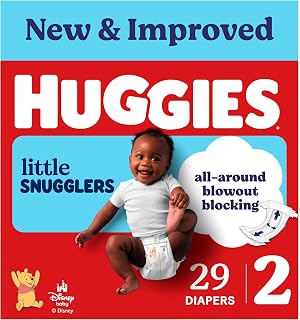 HUGGIES Little Snugglers Diapers Size 2, 29 Count