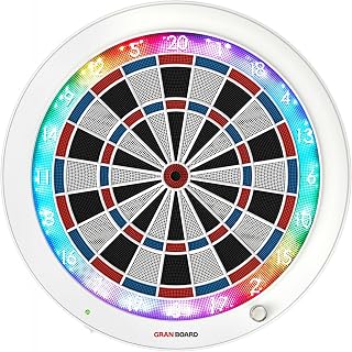 GRANBOARD 3S White Edition LED Bluetooth Dartboard