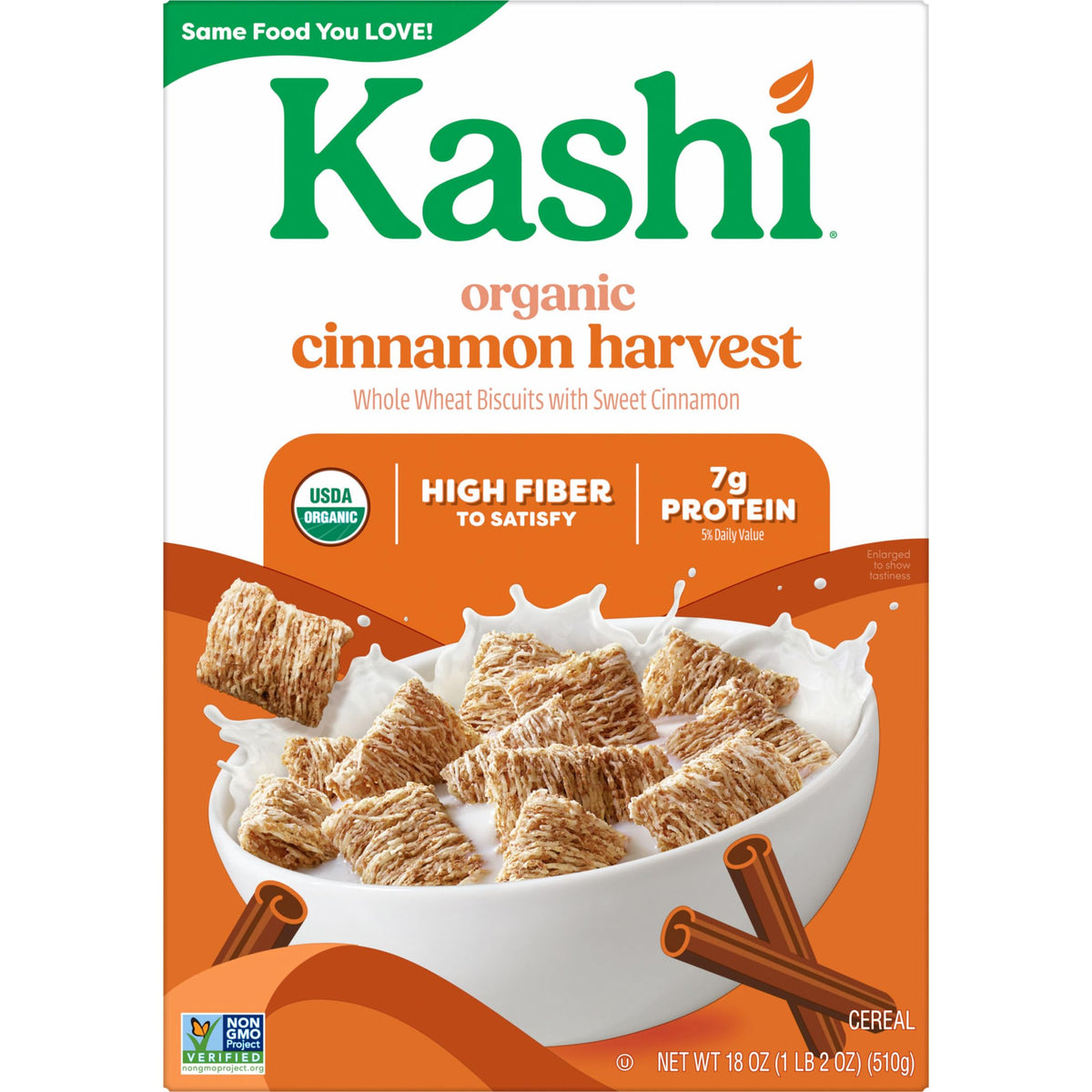 Cinnamon Harvest Breakfast Cereal 18oz by Kashi – 18 Ounce (Pack of 1), Model 00018627116004