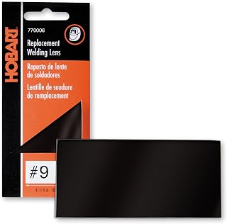 Hobart 770006 No.9 Weld-It Shaded Lens, 2-Inch by 4-1/4-Inch, Adjustable Safety Glasses