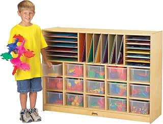 Jonti-Craft Sectional Cubbie Mobile Unit without Trays