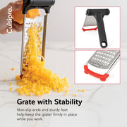 Surface Glide Technology Stainless Steel Folding Handle Grater by Cuisipro – Coarse Grater, Stainless Steel, Model 746811