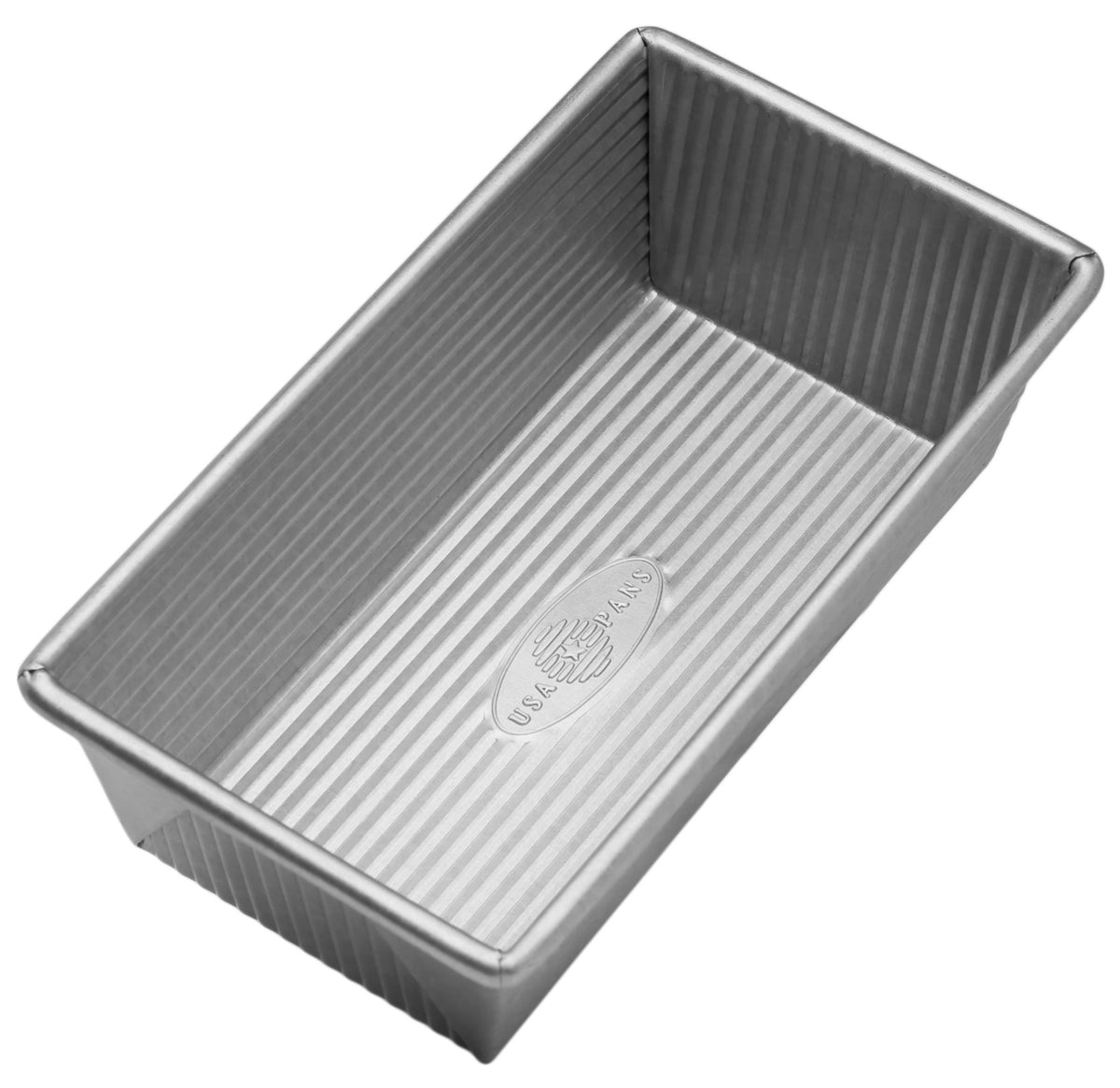 Bread Loaf Pan + Rectangular Cake Pan | Nonstick & Quick Release Coating | Made in USA by USA Pan – 1 Pound, 13 inches, Alloy Steel, Silver