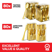Stock Your Home Gold / 4 Inch / Modern Spoons