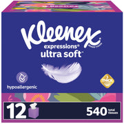 Kleenex White / 540 Count (Pack of 2) / NEW Paper & Plastic