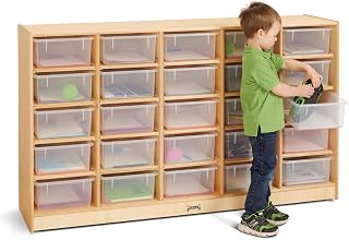 Jonti-Craft 40260JC 25 Tub Mobile Storage with Clear Bins