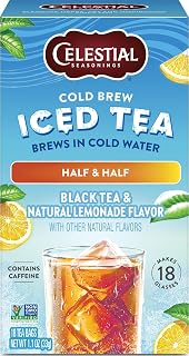 Celestial Seasonings Cold Brew Half & Half Iced Tea Bags 18 Tea Bags