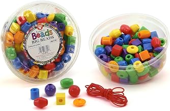 HYGLOSS HYG68100 Big Beads with Lanyard, 16oz (Pack of 100)