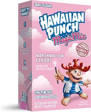 Hawaiian Punch Marshmallow Clouds Magic Mix, On-The-Go, Zero Sugar Drink Mix Packets, 8 pack