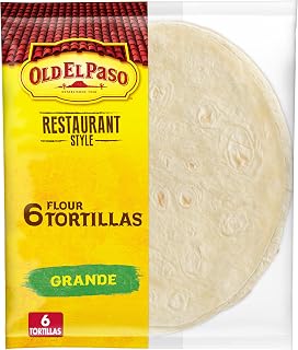Old El Paso Restaurant Style Grande Flour Tortillas, 6 Ct, 21.5 oz