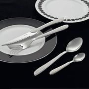 24pc Cutlery Set by Amefa – Stainless Steel, White, Model 2214WHPA10C40