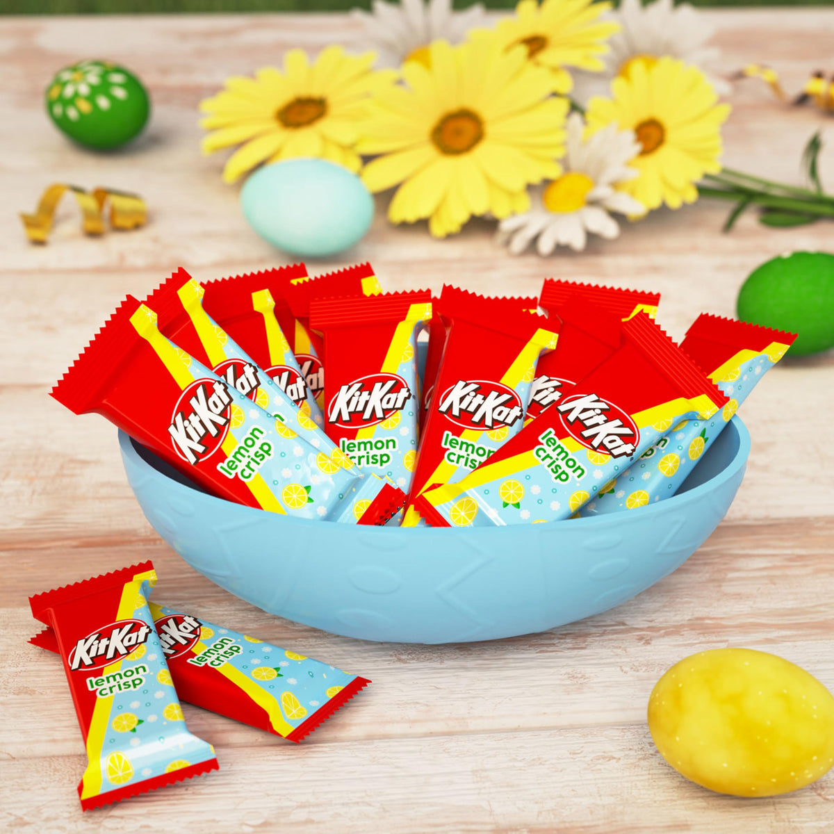 Miniatures Lemon Flavored Creme Wafer by Kit Kat – 8.4 Ounce (Pack of 1), Yellow