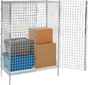 Nexel Chrome, Security Shelving Unit, 36"W x 18"D x 66"H