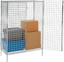 Nexel Chrome, Security Shelving Unit, 36"W x 18"D x 66"H