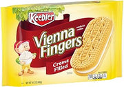 Keebler Cookies, Vienna Fingers Sandwich Cookies, Creme Filled, 14.2 oz Tray