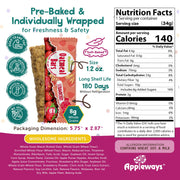 Strawberry Oatmeal Bars by Appleways – 1.2 Ounce (216 Count), Pack of 216, Model 70400