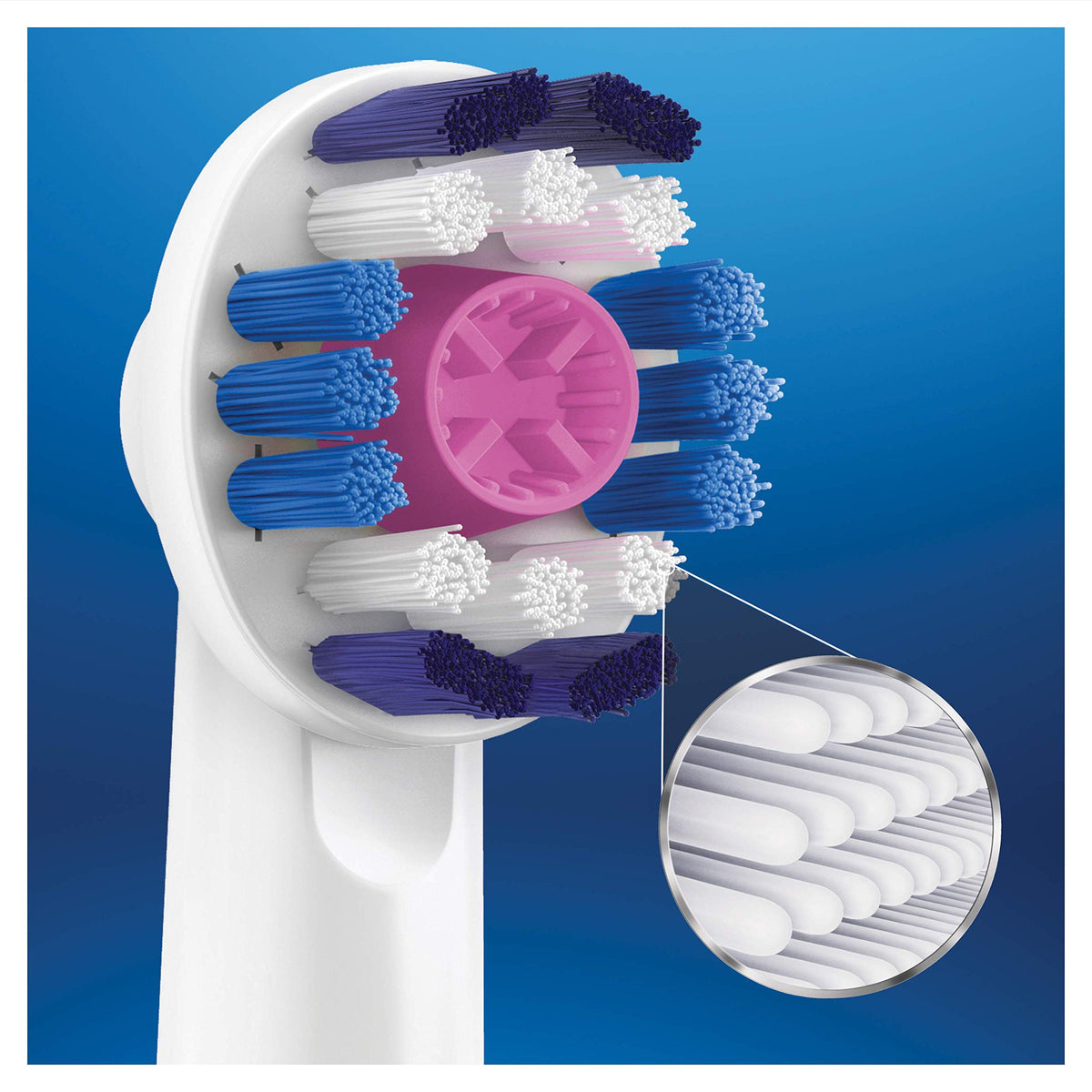 Oral-B 8 unités / White. / Oral-B 3D white brushes x8 Toothbrush Replacement Heads