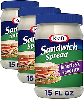 Kraft America's Favorite Sandwich Spread, 15 fl oz Jar (Pack of 3)